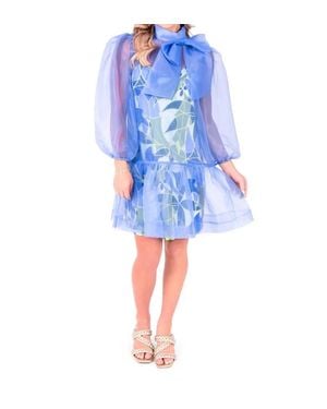Emily Mccarthy Bella Mini Dress - Blue