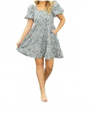 Grace + Emma Luxe Heirloom Dress - Blue