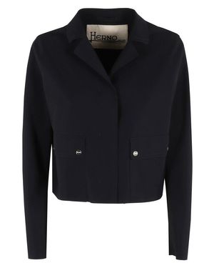 Herno Cropped Jacket - Black