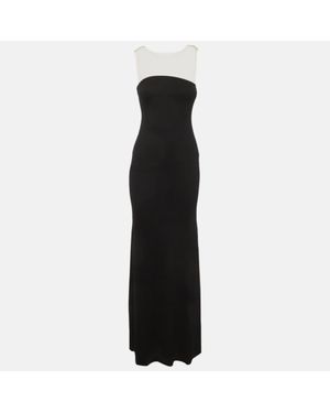 C.dam Chats By C. Dam Stretch Crepe Marra Maxi Dress - Black