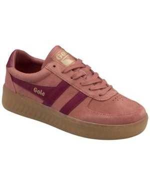 Gola Grandslam Suede Sneaker - Red