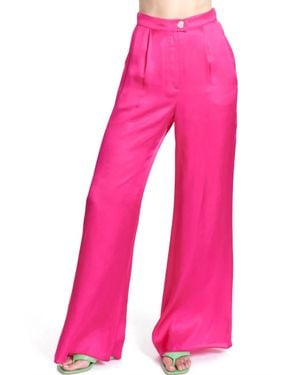 Corey Lynn Calter The Camille Wide Leg Trouser Pants - Pink