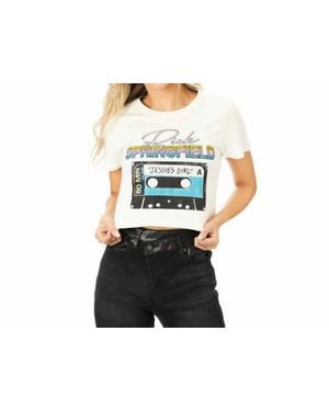 Prince Peter Rick Springfield Cassette Cropped Tee - Black