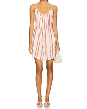 Bobi Scoop Neck Cami Mini Dress - Pink