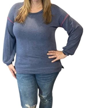 Honeyme French Terry Top - Blue