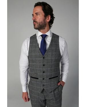 Paul Andrew Harris Tweed Waistcoat - Gray