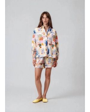 FRNCH Lapis Shorts - White