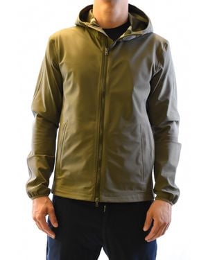 Herno Technical Nylon Zip-Up Jacket - Green