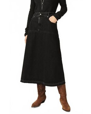 Ba&sh Volentia Denim Skirt - Black
