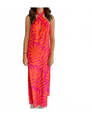 Sincerely Ours Sleeveless Petals Dress - Red