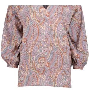 Bishop + Young Zoe Smocked Blouse - Pink