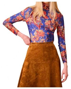 Hunter Bell Connor Turtleneck Top - Multicolor