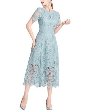 Kaimilan Embellished Midi Dress - Blue