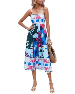 CHARLOTTE GREEN Midi Dress - Blue