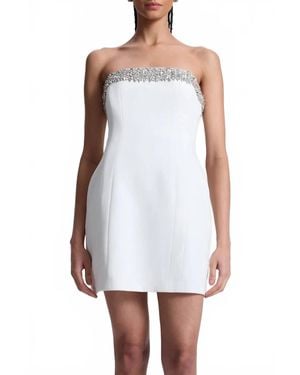 A.L.C. Elsie Strapless Embellished Mini Dress - White