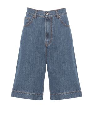P.A.R.O.S.H. Five Pockets Denim Shorts - Blue