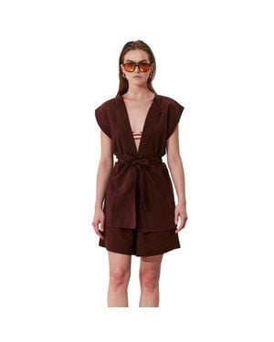 Gottex Beach Life Terra Sleeveless Vest Cover-Up - Red