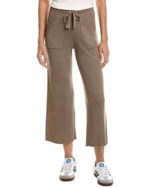 Splendid Georgie Rib Cashmere-Blend Pant - Natural