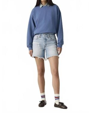 Levi's 501 Mid Thigh Short - Blue