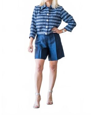 L'Agence Hadleigh Long Short - Blue