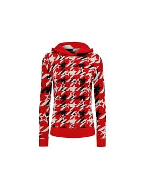 Perfect Moment New Knit Hoodie- Boss - Red