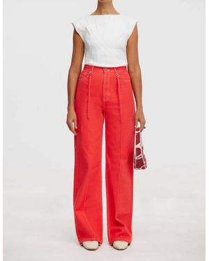 Acler Dales High Rise Jean - Red
