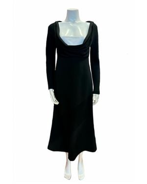 Mantu Cowl Neck Dress - Black