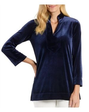 Jude Connally Chris Long Sleeve Tunic Top - Blue