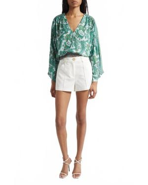 Ramy Brook Marco High-Waisted Short - Blue