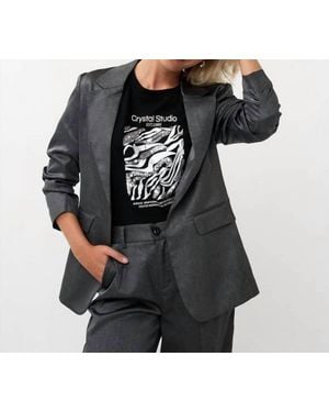 EsQualo Anthracite Blazer - Black