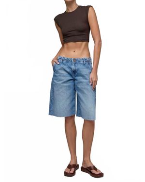 Hidden Jeans Clean Classic Barrel Shorts - Blue