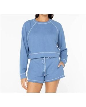 Roxy Golden Hour Crew Neck Top - Blue