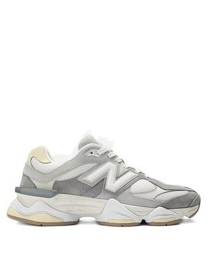 New Balance Layered Suede And Mesh Sneakers - White