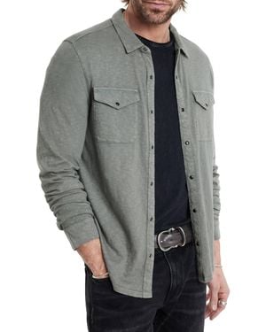 John Varvatos Arvon Western Shirt - Gray