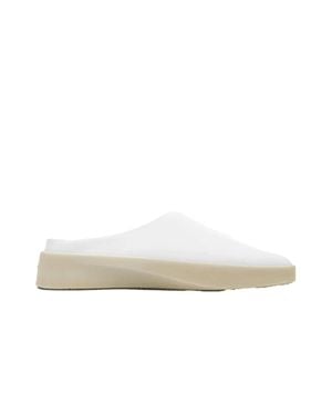 Wolf & Shepherd Cruise Mule Round Toe Slip On Shoes Htat1406 - White