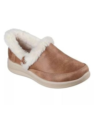 Skechers Cozy Escape 168114-Csnt Slippers Casual Shoes Rhs8198 - Brown