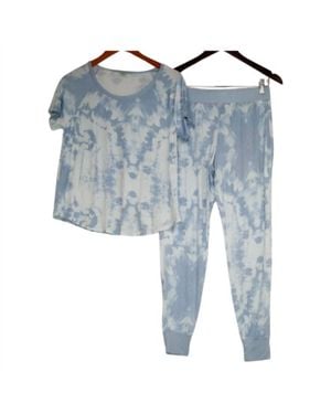 Honeydew Intimates 2-Piece Jersey Pajama Jogger Lounge Set - Blue