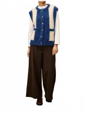 FRNCH Shiba Sweater Vest - Blue