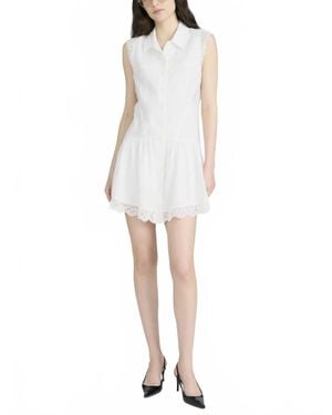 FRAME The Embroidered Day Dress - White