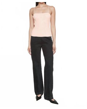 Enza Costa Soft Structure Knitted Tank - Black