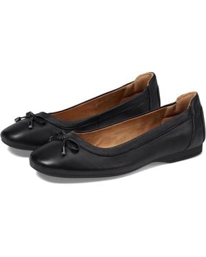Comfortiva Keegan Ballet Flats Leather Bow Detail Slip On Ver835 - Black