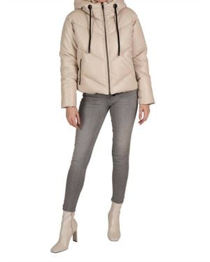 Love Token Puffer Jacket - Natural