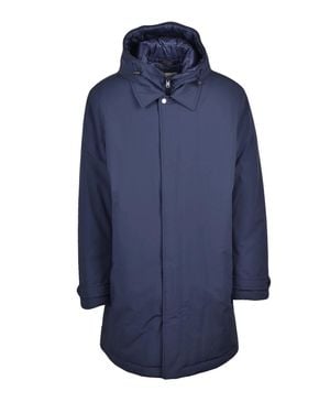 Woolrich Stretch Polyamide-Blend Carcoat - Blue