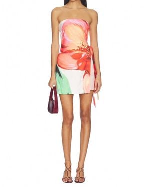 MINKPINK Zinnia Tie Side Mini Dress - Red