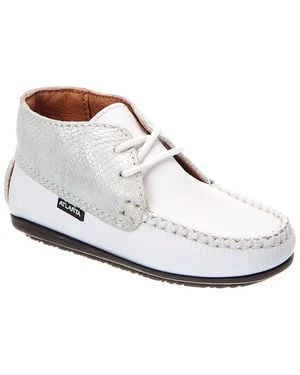 ATLANTA MOCASSIN Atlanta Mocasin Leather & Suede Loafer - White