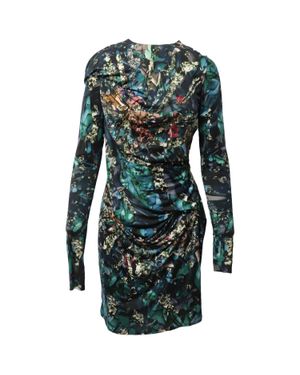 Peter Pilotto Geometric Print Ruched Dress - Green