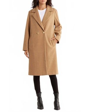 AREA STARS Belinda Double Breasted Coat - Natural