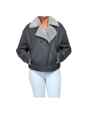 Lusso Beni Rhythm Leather Jacket - Gray