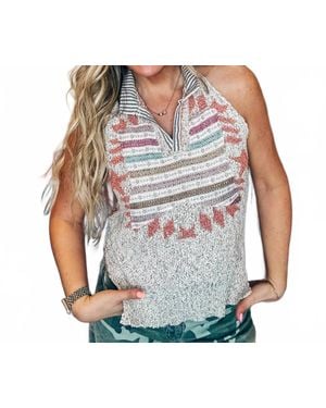 Pol Violette Tank Top - Gray