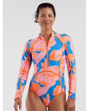 Maaji Magnolia Mirage Cardi Swimsuit Bright One Piece Ups1224 - Red